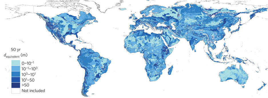 Un estudio calcula el volumen de aguas subterráneas en la Tierra