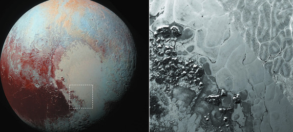 Averiguan el origen de los polígonos de Plutón