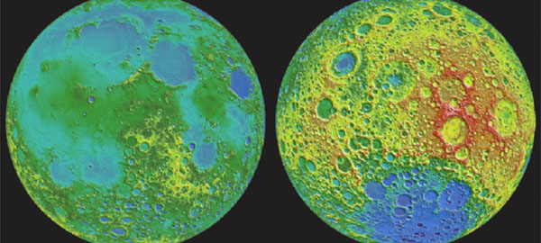 Las diferencias entre las dos caras de la Luna