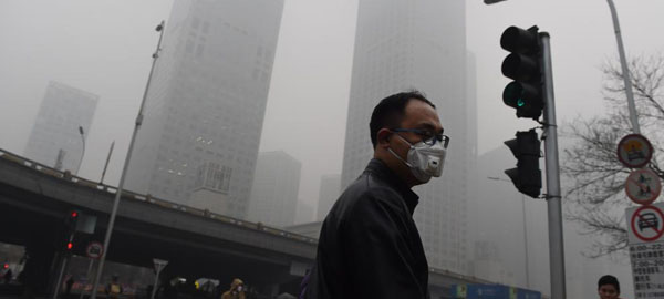 Alerta roja por contaminación en Pekín y otras 22 ciudades de China