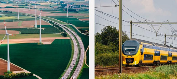 Holanda, primer país del mundo con trenes 100% eólicos