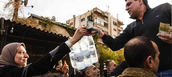 Ni gota de agua en Damasco