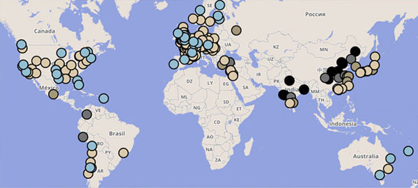 Google presenta un mapa que mide la contaminación del aire