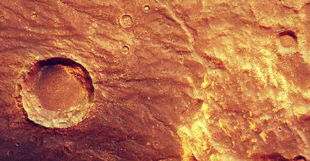 Marte no lleva agua por riachuelos sino arena por las laderas