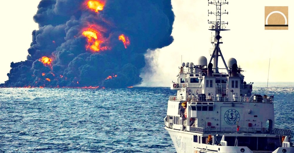 Alerta ambiental en China tras el derrame del petrolero iraní Sanchi