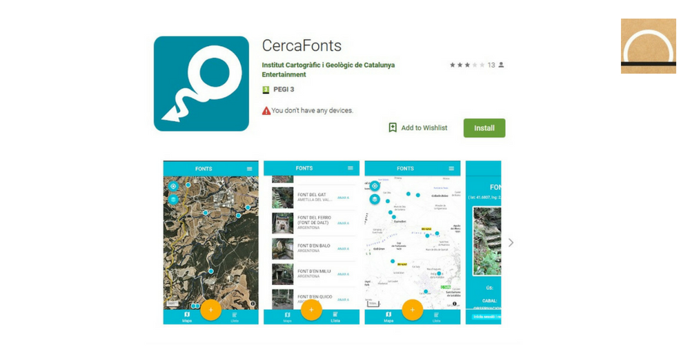 CercaFonts: una app gratuita para detectar fuentes naturales de agua en Cataluña
