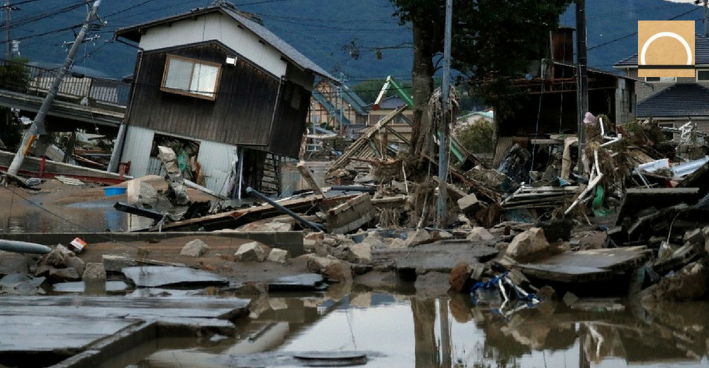 El desastre que provocaron las lluvias torrenciales en Japón