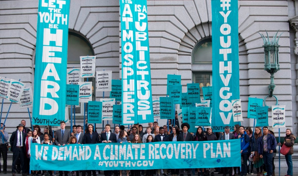 Un grupo de jóvenes lleva a juicio a Estados Unidos por el cambio climático