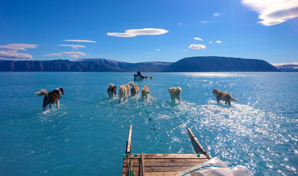 El deshielo en Groenlandia se intensifica y lo demuestra la imagen de Steffen Olsen